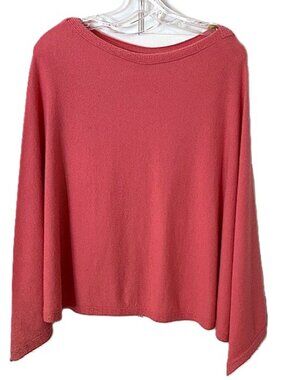 Lilly Pulitzer Cashmere Poncho Paloma Dusty Pink Small/Medium